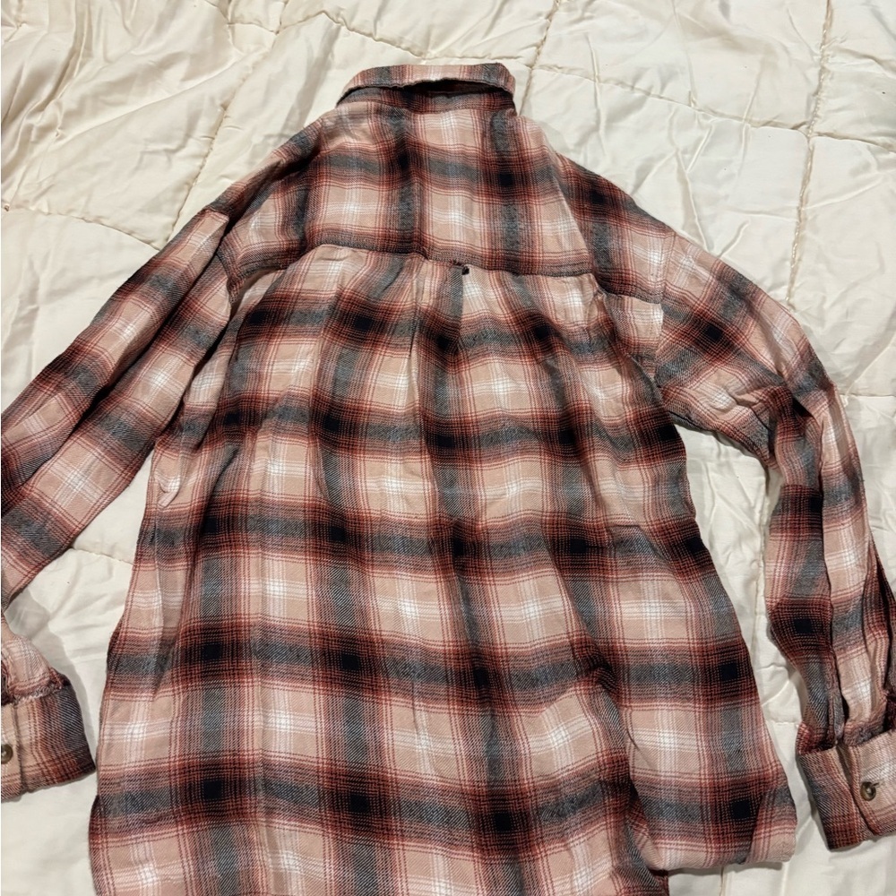 Woman’s XS Japna Red and Black Casual Button Down Shirt - Picture 7 of 9